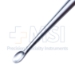 Bruns Spinal Curette, Size 3, Angled, Oval Cup, Overall Length 8" (203mm) - 342167C