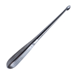 Bruns Spinal Curette, Size 3, Angled, Oval Cup, Overall Length 8" (203mm) 