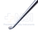 Bruns Spinal Curette, Size 4, Angled, Oval Cup, Overall Length 8" (203mm) - 342168C