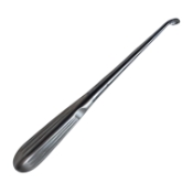 Bruns Spinal Curette, Size 4, Angled, Oval Cup, Overall Length 8" (203mm) 