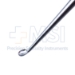 Bruns Spinal Curette, Size 5, Angled, Oval Cup, Overall Length 8" (203mm) - 342169C