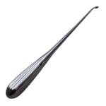 Bruns Spinal Fusion Curette, Size 0, Curved, Oval Cup, Overall Length 9" (229mm) 