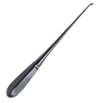 Bruns Spinal Fusion Curette, Size 000, Curved, Oval Cup, Overall Length 9" (229mm) 