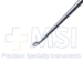 Bruns Spinal Fusion Curette, Size 000, Curved, Oval Cup, Overall Length 9" (229mm) - 91295373