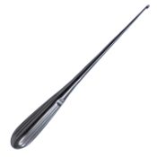 Bruns Spinal Fusion Curette, Size 000, Straight, Oval Cup, Overall Length 9" (229mm) 