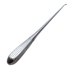 Bruns Spinal Fusion Curette, Size 00000, Curved, Oval Cup, Overall Length 9" (229mm) 