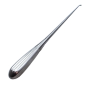 Bruns Spinal Fusion Curette, Size 00000, Curved, Oval Cup, Overall Length 9" (229mm) 
