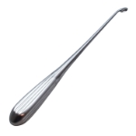 Bruns Spinal Fusion Curette, Size 3, Curved, Oval Cup, Overall Length 9" (229mm) 