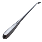 Bruns Spinal Fusion Curette, Size 4, Curved, Oval Cup, Overall Length 9" (229mm) 