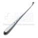 Bruns Spinal Fusion Curette, Size 6, Curved, Oval Cup, Overall Length 9" (229mm) - 91295396