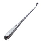 Bruns Spinal Fusion Curette, Size 6, Curved, Oval Cup, Overall Length 9" (229mm) 