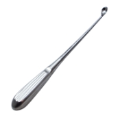 Bruns Spinal Fusion Curette, Size 6, Curved, Oval Cup, Overall Length 9" (229mm) 