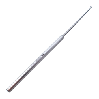 Buck Ear Curette, Angled, Blunt, Size 0, Overall Length 6-1/2" 
