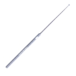 Buck Ear Curette, Angled, Sharp, Size 1, 2mm Outer Diameter, Overall Length 6"(150mm) 