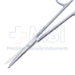 Buck Ligature Scissors, Straight, With Notch, 41mm Mid-Screw To Tip, Two Tone Finish, Overall Length 5" (127mm) - 19-13282