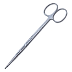 Buck Ligature Scissors, Straight, With Notch, 41mm Mid-Screw To Tip, Two Tone Finish, Overall Length 5" (127mm) 