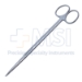 Buck Ligature Scissors, Straight, With Notch, 41mm Mid-Screw To Tip, Two Tone Finish, Overall Length 7" (180mm) - 19-13283