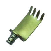 C-SlimLine Medial Retractor Blade, 40mm x 20mm, Long Teeth, Titanium, Overall Length 2" (50mm) 