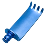 C-SlimLine Medial Retractor Blade, 55mm x 20mm, Long Teeth, Titanium, Overall Length 2-1/2" (6.50mm) 