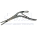 Caplan Nasal Scissors, Large Squeeze Grip Spring Handle, Double Action, Curved Shaft, Serrated Blades, Overall Length 7-1/2" (190mm) - 232-F00-15