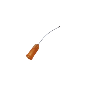 Capsule Polisher, Olive Tip, Curved, Sandblasted Tip, 25ga, 1-1/8" cannula, sterile