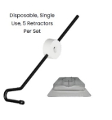 Capsule Support Retractors, Disposable, Set of 5 