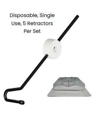 Capsule Support Retractors, Disposable, Set of 5 