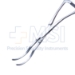 Castaneda Neonatal Clamp Forceps, Curved Jaws, Curved Handles, Overall Length 4-3/4" (121mm) - 180-363-15