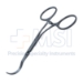Castaneda Neonatal Clamp Forceps, Curved Jaws, Curved Handles, Overall Length 4-3/4" (121mm) - 180-363-15