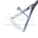 Castroviejo Caliper, Measures 0mm-20mm In 1mm Increments, Scale Readings On Both Sides, Thumb Screw Mechanism, 38mm Mid-Screw to Tip, Overall Length 3-3/8" (86mm) - 5-3515
