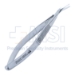 Castro Corneal Scissors, Angled, Right, Blunt Tips, 16mm Mid-Screw To Tip, Overall Length 4.2" (106mm) - 5-4333-R