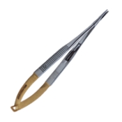 Castroviejo Needle Holder, TC, Straight, Delicate, Smooth 11mm Jaw, Overall Length 5-1/2" (140mm) 