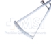 Castroviejo Caliper, Straight, Measures 0mm-40mm, Adjusting Screw, 1mm Increments, Overall Length 7" (178mm) - 1315-0041BX