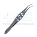 Castroviejo Colibri Forceps, 0.12mm, 1 x 2 Teeth, Teeth Are 90 Degrees Set At 45 Degrees, Without Tying Platform, Three Hole Handle, Overall Length 4-1/8" (105mm) - 11-6-2011