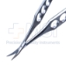 Castroviejo Corneal Scissors, Curved, Blunt Tips, Medium Blades, 10mm Mid-Screw To Tip, Three Hole Handle, Overall Length 4-3/8" (111mm) - 11-5-3331
