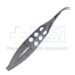 Castroviejo Corneal Scissors, Strong Curve, Blunt Tips, Large Blades, 15mm Mid-Screw To Tip, Three Hole Handle, Overall Length 4-1/2" (115mm) - 11-5-3371