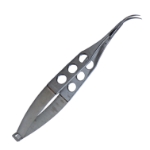 Castroviejo Corneal Scissors, Strong Curve, Blunt Tips, Large Blades, 15mm Mid-Screw To Tip, Three Hole Handle, Overall Length 4-1/2" (115mm) 537582,11/5/3371,K4-2260