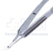 Castroviejo Corneal Section Scissors, Curved Right, Blunt Tips, 10mm Mid-Screw To Tip, Serrated Wide Handle, Polished Finish, Overall Length 4-7/8" (125mm) - 5-4415-WH