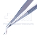 Castroviejo Corneal Section Scissors, Curved Left, Blunt Tips, Sub-Miniature Model, Lower Blade 0.5mm Longer Than Upper Blades, 9mm Mid-Screw To Tip, Serrated Handle, Polished Finish, Overall Length 4-1/8" (103mm) - 5-4416-X