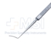 Castroviejo Cyclodialysis Spatula, Angled, 0.75mmm x 10mm Blade, Serrated Flat Handle, Polished Finish, Overall Length 5-1/4" (133mm) - 5-1504