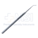 Castroviejo Cyclodialysis Spatula, Angled, 0.75mmm x 10mm Blade, Serrated Flat Handle, Polished Finish, Overall Length 5-1/4" (133mm) - 5-1504