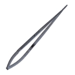 Castroviejo (Jacobson) Microsurgical Needle Holder, Straight, 2mm Diamond Dusted Jaws, Flat Serrated Handle, Overall Length 10" (250mm) 