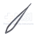 Castroviejo Microsurgical Needle Holder, Straight, 0.8mm Smooth Jaws, Standard Box Lock, Flat Serrated Handle, Overall Length 7" (180mm) - GF0018