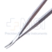 Castroviejo Needle Holder, Curved, 11mm Smooth Jaws, With Lock, Flat Serrated Handle, Overall Length 5-1/2" (140mm) - 466515J
