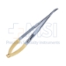 Castroviejo Needle Holder, TC, Curved with Lock, Overall Length 5-1/2" (140mm) - 466524J-C