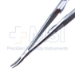 Castroviejo Needle Holder, Curved, Delicate, With Lock, 13mm Mid-Screw To Tip Length, Serrated Handle, Overall Length 5-1/2" (140mm) - 11-7-2631