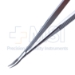Castroviejo Needle Holder, Curved, Delicate, Without Lock, 13mm Mid-Screw To Tip Length, Serrated Handle, Overall Length 5-1/2" (140mm) - 11-7-2641