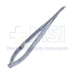 Castroviejo Needle Holder, Curved, Delicate, Without Lock, 13mm Mid-Screw To Tip Length, Serrated Handle, Overall Length 5-1/2" (140mm) - 11-7-2641