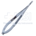 Castroviejo Needle Holder, Straight, Delicate, With Lock, 15mm Mid-Screw To Tip, Serrated Spring Handle, Overall Length 5-1/2" (140mm) - 5-4972