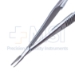 Castroviejo Needle Holder, Straight, Extra Delicate 1.2mm Tips, 10.5mm Smooth Jaws, Flat Serrated Handle, Overall Length 5-1/2" (140mm) - 466517J